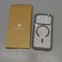 Miracase Magnetic for iPhone 17 Pro Case 6.3" [Compatible with MagSafe] Full-Body Phone Case with Built-in Glass Screen Protector & Camera Control,Drop Proof iPhone 17 Pro Cover, Grey Titanium