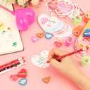 Valentines Day Gifts for Kids - 24 Pack Valentines Day Heart-Giant Lollipop-Shaped Stationery Gift Classroom Prize with Valentine Gifts Cards for Friends School Exchange Boys Girls Party Favors