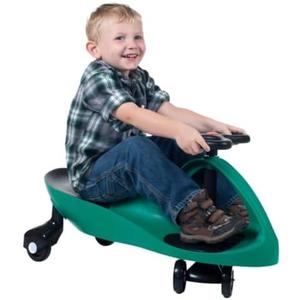 Wiggle Car Ride On Toy - No Batteries, Gears or Pedals - Twist, Swivel, Go - Outdoor Ride Ons for Kids 3 Years and Up by Lil' Rider (Green)
