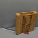 Bamboo Bread Slicer For Homemade Bread - Built-In Knife Slot, Crumb Catcher & Storage Compartment - Adjustable Extra Wide & High For Sourdough - Long 12 Knife Blade Included