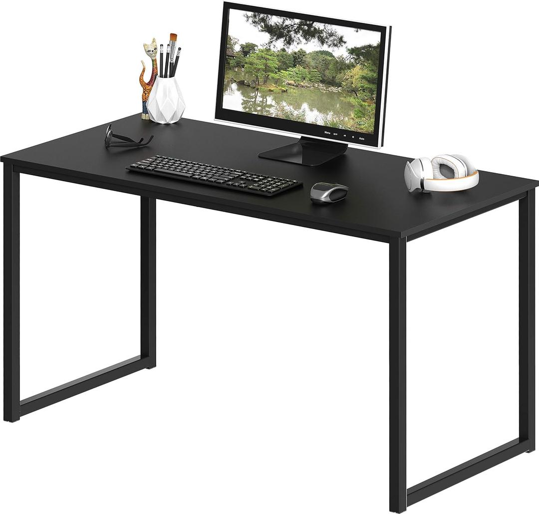 SHW Mission 40x20-Inch Home Office Computer Desk, Black