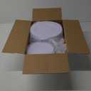 FLOWERCAT 200PCS White Plastic Plates Disposable Plates for Party - Heavy Duty Plastic Plates - 100 10" Dinner Plates and 100 7" Salad Plates for Weddings, Easter Parties and Events