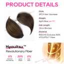 REECHO Clip in Hair Volumizer, Short Thick Clip in Hairpieces Adding Extra Hair Volume Extensions for Women with Thin Fine (Dark Brown with Highlights, 8 Inch(Pack of 2))