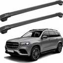 SYDSZ Roof Rack Cross Bars 300lb Compatible with Mercedes-Benz GLS X166 X167 2012-2026, with Raised Side Rails, Heavy Duty Anti-Theft Aluminum Roof Rails Crossbars Rooftop Luggage Racks Carrier