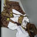 Yahenda Men's Oktoberfest Lederhosen Tshirt Halloween Costume Men Shirts Shorts and Hat Forbeer Bavarian Costume Size L