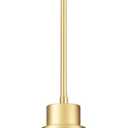 Emak Modern Gold Pendant Lights Kitchen Island, 10 Inch Large Pendant Light Fixtures with Clear Glass Shade for Kitchen, Dining Room, Entrance, PL126-GD-CG