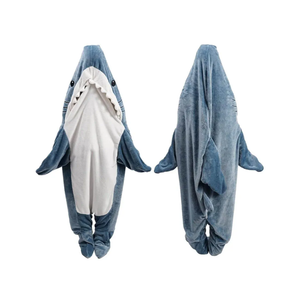 Gudina Shark Blanket Hoodie Onesie, Shark Onesie Adult, Shark Sleeping Bag for Adult (XXL)