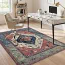 Anidaroel 5x7 Home Office Chair Mat for Hardwood Floor, Ant-Slip Computer Chair Mats for Rolling Chair, Office Floor Mat, Non Curling Chair Mats, Rust