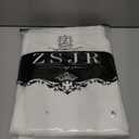 Mens Long African 2 Piece Set Nigerian Dashiki Metallic Traditional Suit Gold Stamp Printed Shirt and Pants Outfit (X-Large, White)