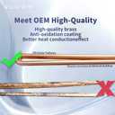 HE 90240 Heating Element, Replacement for EcoSmart ECO 18 27 36, 9KW 240V Water Heater Element for Electric Tankless Water Heaters, Screw-In,Copper (3)