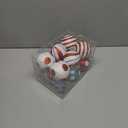 Simgoing 12 Pcs 2.36 Inch Christmas Ball Ornaments Red Blue White Glittering Plastic Christmas Hanging Decorations for Xmas Tree Holiday Party Decor