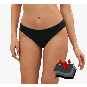 Leoparts Period Swimwear Leakproof Bikini Bottoms Low Rise Swimuit Bottom Briefs for Teen Girls Women Size XS
