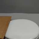 MAYFAIR 844BN 000 Toilet Seat with Brushed Nickel Hinges will Never Come Loose, ROUND , White, 1 Pack - ROUND