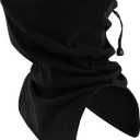 Neck Gaiters for Men Women, Winter Neck Warmer Windproof Face Mask Scarf for Cold Weather Outdoor Sports (Black)
