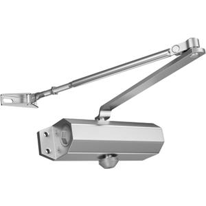 Door Closers Commercial Heavy Duty Automatic Door Closer Residential Grade 3 Spring Hydraulic Door Closer Silver Aluminium