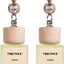 Car Air Fresheners 2-Pack Long Lasting Hanging Car Freshener for Auto and Home, 2pcs Linen (0.34 Fl Oz (Pack of 2))