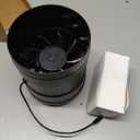 Toolazy 6 Inch Inline Booster Duct Fan with Speed Controller - 345 CFM Airflow with 19.2W Ultra-Low Power and Low Noise Inline HVAC Blower Fan for Basements, Bathrooms, Kitchens, Workshops