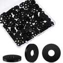 Fabbay 400 Pcs Oil Resistant Neoprene Rubber Washers 1/2 OD x 3/16 ID x 1/16 Inch Thickness Small Rubber Gasket Sealing Washers for Screwsrill Cleaning