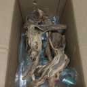 Natural Aquarium Driftwood for Fish Tanks & Reptile Terrariums  Safe Fish Tank Decorations, Unique Twisted Branches 2-Piece 10-14 Inch Low Tannin, Easy to Sink