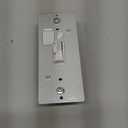 AIDA Toggle Slide Dimmer Switch for Dimmable LED Light/CFL/Incandescent 600 Watt max, Single-Pole or 3-Way, Rocker On/Off Wall Switch with Dimmer Slider, Wall Plate NOT Included, UL, White, 1 Pack