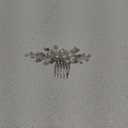 Evild Pearl Hair Accessories Wedding Bride Hair Comb Bridal Hair Pieces for Women (Silver)