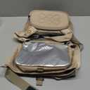 Dual Compartment Lunch Bag, 12L Insulated Leakproof Lunch Box, 13 Can Capacity (Oatmeal Beige)