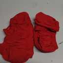 uxcell Bar Stool Cover Rectangle, Stretch Washable Saddle Counter Vanity Barstool Slipcover Seat Cushion Protector with Elastic Band for Wooden Metal Bench Chair(Red, 2Pcs)