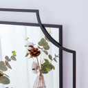 Black Wall Mirror for Living Room, 36''X24'' Black Bathroom Mirror with Metal Frame, Antique Decorative Mirror for Living Room, Entryway, Dining Room Decor