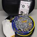 DEDC Snow Chains for SUV Tire Chains Compatible with Tesla Model Y Cars 1 Min Quick Fit Easy Chainsaw Reusable Universal Emergency Traction Chain Tire Width 235 245 255 265 275 - Set of 2 MS1521