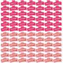 XunYee 100 Pcs Hair Claw Clips Bulk Large Square Jaw Headwear Clips Set for Women Nonslip Rectangle Hair Accessories Clip for Girl Women Gifts Beauty(3.4'',Frosted Bright)