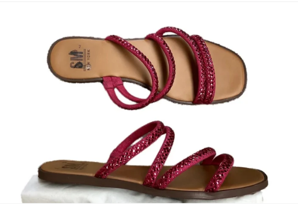 Sandals Flats By Steve Madden In Pink, Size 9