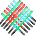 Inflatable Light Saber Sword 12PCS 4 Green 4 Red 4 Blue for Birthday Party Favor