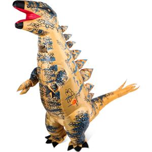 Suhine Inflatable Halloween Dinosaur Costume Blow up Tyrannosaurus Inflatable Costume Cosplay Party (Adult Size)