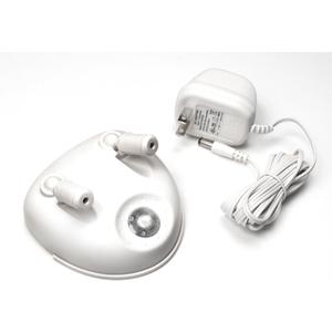 Maxsa 37313 Park Right Dual Laser Parking Guide for Garage with Adjustable 360-Degree Lasers, Motion Activated, AC Adapter and Battery Backup, Universal Car and SUV Parking Guide, White