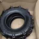 RONPOW 4.80/4.00-8 Rear Tine Tiller Tires, Tube Type Pneumatic Outer Tires (Inner Tube Required, Not Included), 16 Inch Replacement Tire, 400 Lbs Load, Fits Garden Tiller & Farm Equipment, 2 Pack