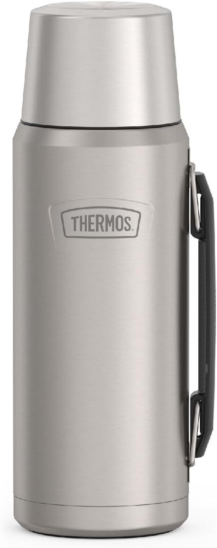 THERMOS ICON SERIES, Stainless Steel Beverage Bottle, Matte Stainless Steel, 40 oz
