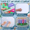 Roowest 4 ft Advent Wreath Cardboard Cutout Stand up Christmas Advent Party Decoration Hope Peace Love Joy Berries Wreath Photo Props for Xmas Home Background Holiday Church Backdrop