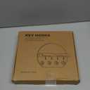 LEIRUOTM Key Holder for Wall, Key and Mail Holder Organizer - Key Holder Wall Mount with Bouquet Shelf and Key Hooks, Round Wooden Rustic Key Rack for Entryway and Home Decor (Brown)