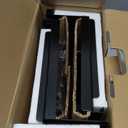 Expandable Under Cabinet Shelf Organizer with 0.94-Inch Thick Clips, Heavy Duty Extendable Under Shelf Storage Basket for Pantry or Laundry Room, Black, 2 Pack, Interior: 4.13" H x 7.2" D