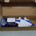 Consciot L2 Pool Vacuum for Above Ground & Inground Pools, Rechargeable Handheld Cleaner with Telescopic Pole, 18.5 GPM Suction, 13.4" Head, 60-Min Runtime, Ideal for Spa & Hot Tub (Blue & White)