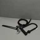 Sportneer Bike Lock: Heavy Duty Bike U Lock with 6ft Security Steel Cable - 18mm Shackle Bicycle U-Locks with Keys and Sturdy Mounting Bracket for Road Mountain Bike Bicycle, Size 11.5''x6.25'' (Black)
