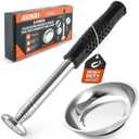 Telescoping Magnetic Pickup Tool with 50lb Pull Force, Magnet Stick Extendable up to 41in, Telescopic Magnetic Pick-Up Tool with Parts Tray