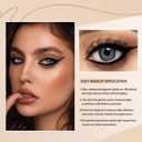 New 12 Pcs Black Eyeliner Pencil Gel Eyeliner Pen with Retractable and Waterproof Eye Liner for Bold and Defined Eye LinerBlack