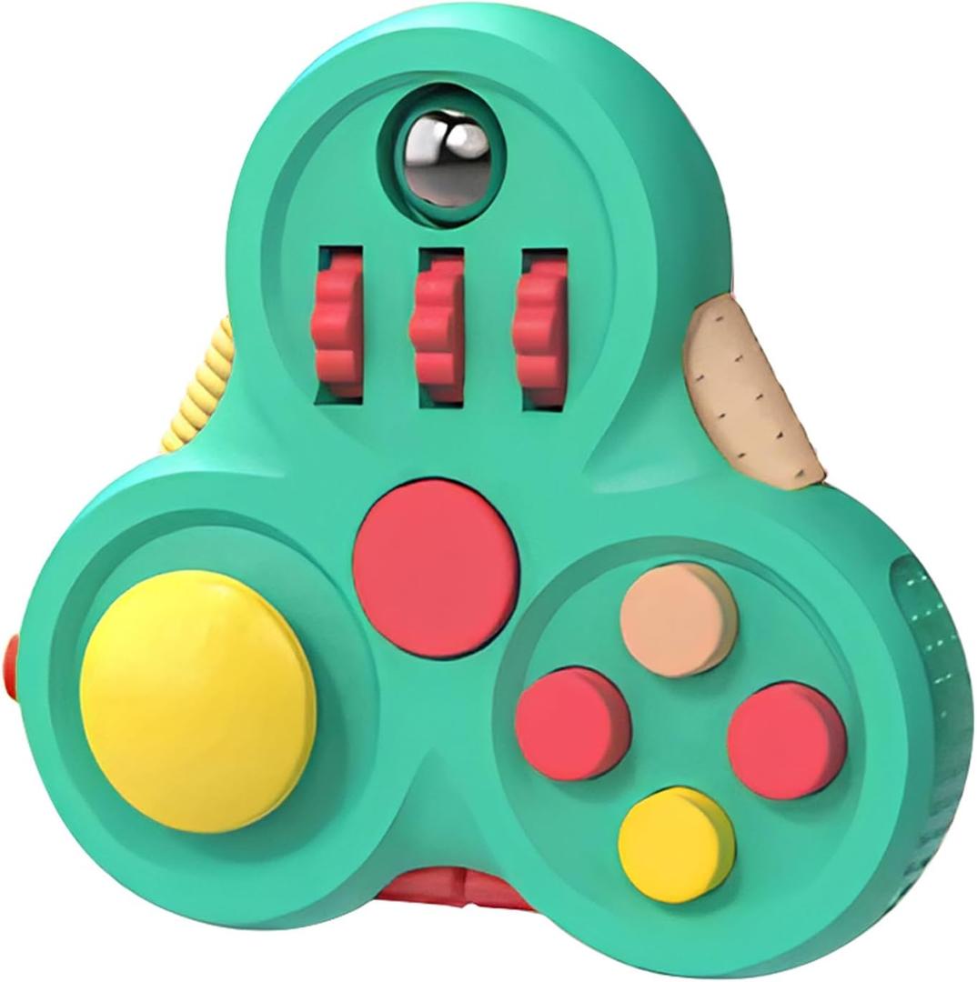 Yrissmiss Fidget Toys for Adults,1PCS Fidget Pad Easter Basket Stuffers for Boys Girls,Sensory Toys Stress Relief Cube Clicker Controller,ADHD Autism Fidget Spinner for Office Desk Travel Games