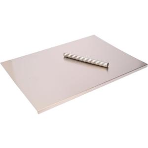304 Stainless Steel Chopping Board with Lip, 31.5”x 22.8” Large Steel Cutting Board with Rolling Pin, Metal Noodle Board Pastry Board Kneading Dough Board for Kitchen Restaurant