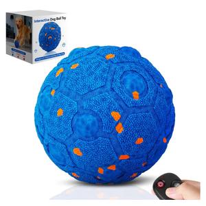 Newget Interactive Dog Toy Ball with Remote, 3 Modes Smart Moving Dog Balls with Touch Wake-Up, Automatic Bouncing/Rolling Chew-Resistant for Medium & Large Dogs to Keep Busy, Indoor/Outdoor