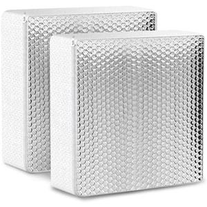 1 Pack RV Vent Insulator and Skylight Cover 14″x14″x3″ with UV Protection Layer Reduce Heat Transfer & Increase A/C Efficiency RV Accessories for Vent Inside Camper Trailer