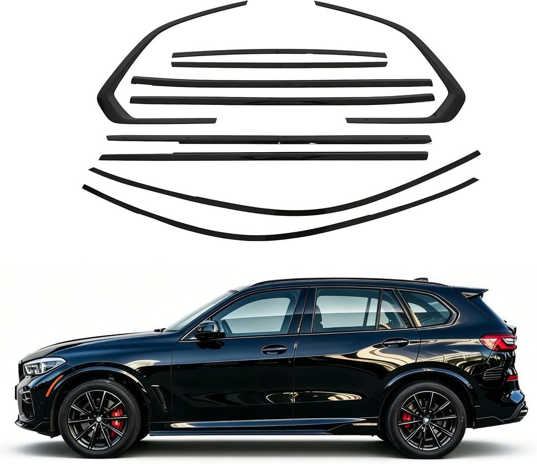Stainless Steel Window Trim Blackout Kit for BMW X5 G05 2019-2025