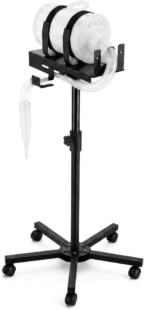 Geetery Grooming Dog Dryer Stand with Swivel Wheels, Pet Hair Dryer Stand, Easy to Move, Adjustable Height and 360 Rotatable Metal Sturdy Base, Universal for Dog and Cat Grooming Hairdryers
