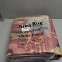 Beeiva Floral 5x7 Red Area Rugs, Washable Rug for Living Room Lightweight Paisley Print Vintage Ultra Thin Large Burgundy Non Slip Carpet for Bedroom Dining Room Christmas Decor